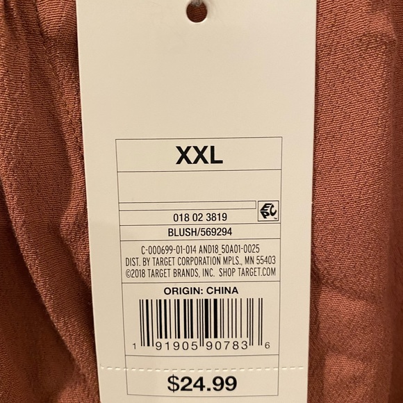 Woman’s long sleeve pop-over top. A new day- blush color - Picture 4 of 4